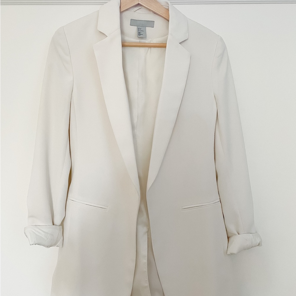 NWOT H&M White, Oversized Blazer